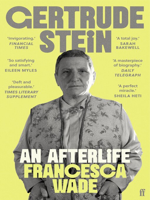 Title details for Gertrude Stein by Francesca Wade - Available